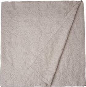 .int 711181921410 Matelasse Blanket Coverlet Foliage Pattern Queen Light Grey