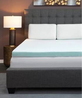 Intellisleep 815489027147 Natural Comfort 3 Inch Memory Foam Mattress Topper Twin Made In Usa