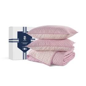 Izod 904424208924 100% Cotton Percale Pre-washed Quilt Set Ultra-soft And Reversible Bedding Fu