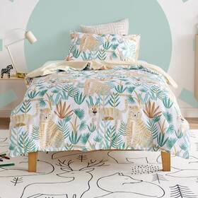 9010924 Jack & Ava And Quilt Cover Set Tiger Safari - Double