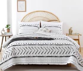Janzaa 792119042162 Quilt Set King Boho Bedding Bedspread 3 Pcs Queen/full Size No Package