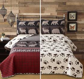 Jarson 190373199163 Rustic Bedding Quilts Full/queen Size Bedspreads 3 Piece Lightweight Quilt Sets