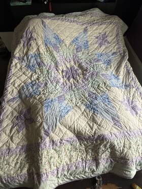 741040 Jcpenney Home Collection Quilted Star Quilt 86x86 Multicolor With Pillow Shams