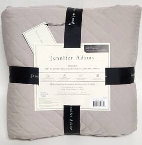Jennifer Adams Home 810055657858 Solana Diamond Quilted Blanket - Beige No Shams King