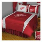 Jersey Comforter Red Full Queen Nhl Detroit Wings Sidelines Printed Polyester 693829291775