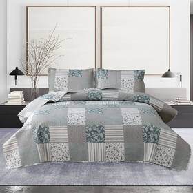 Jessy Home 696230232238 King Size Quilt Set Floral Bedspread Coverlet Oversized Reversible Quilts