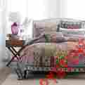 Jhw550 Dada Bedding Collection Bohemian 100 Cotton Dark Elegance Floral Patchwork Queen Quilt Cover Set 3pcs 819342010642