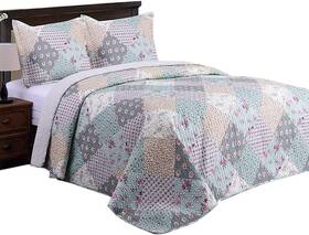 Qsm04-7-q Jml Quilt Set-queen Size Sets With Shams-3 Pieces-all Season Lightweight Qsm04-7-q Jml Quilt Set-queen Size Sets With Shams-3 Pieces-all Season Lightweight
