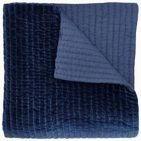 John Robshaw 810055772148 Nwt 530 Textiles Velvet Queen Quilt Indigo Hand Quilted