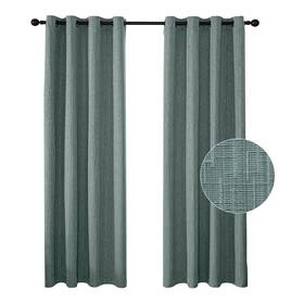 Jsfly 752844424732 Jacquard Linen Curtains 108 Inch Length 2 Panels Thick Faux Blended W