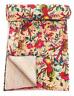 Jth-fba-kqd-01 Handmade Indian Throw Blanket Bedspread Queen Cotton Kantha Quilt