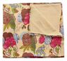 Jth-fba-kqd-04 Handmade Tropicana Kantha Quilts Fruit Print Cotton Rally Queen Size