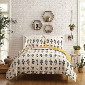 Justina Blakeney 041808983805 Jungalow Prosperity 2-piece Quilt Set Reversible Lightweight Coverlet Q