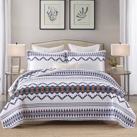 Kaloola 614166324988 Boho Quilt King Size - 100% Cotton Lightweight Bedspread With 2 Pillowshams