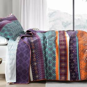 Kaloola 658358522868 Boho Quilts Queen Size 100% Cotton Bohemian Lightweight Bedspreads Q