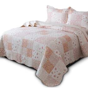 Kasentex 733810815334 Twin Quilt Set Lightweight Bedspread Coverlet