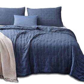 Kasentex 905208856777 Quilt-coverlet-bedspread-blanket-set Shams Ultra Soft Machine Washable L