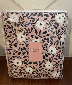 Kate Spade New York 046249692903 Reversible Grand Floral 3pc Quilt Set Full/queen Nip