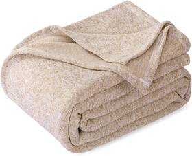 Wb1ki3012 Kawahome Summer Sweatshirt Blanket King 108 Inch X 90 Heather Camel