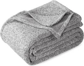 Wb1ki6024 Kawahome Summer Sweatshirt Blanket King Size 108 X 90 Heather Grey