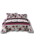 Kbj1629-k Dada Bedding Collection Bohemian Bedspread Set Chrysanthemum Vines Reversible Quilted
