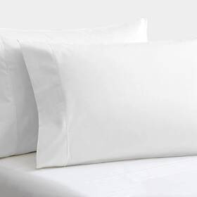 Ki-400tc-plw-qn Ki Linen Wh Standard Queen Pillowcase Set - 400 Thread Count 100% Egyptian Cotton Sateen