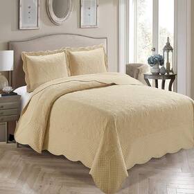 B07wddbjzp Kids Zone Home Collection Linen 3 Piece Over Size Embossed Solid Coverlet