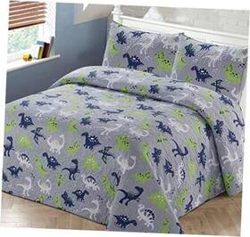 Kids Zone Home Linen 665752490075 2pc Bedspread Coverlet Quilt Set Kids/teens Boys Children Multi-color Twin