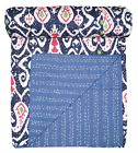 Kqbs00129 Handmade Paisley Kantha Quilt Queen Bedspreads
