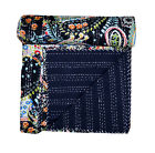 Ktbs1022 Handmade Indian Kantha Quilt Blanket Cotton Bed Spread Twin Size