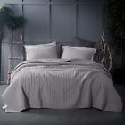 Kwx1804-bl-k Kasentex Microfiber Reversible Quilt Set