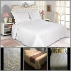 L16541654 Luna Pc White Full Queen Size Bedspread Coverlet 848336013154