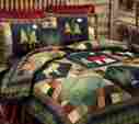 L84837.8686 C F Timberline 5pc Queen Quilt Set Lodge Moose Bear Cabin Pine Trees Comforter 008246148968