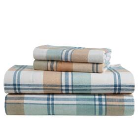 Lane Linen 810083903118 Cotton Flannel King Size Bed Sheets Set - Brushed For Extra Softne