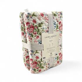 Laura Ashley 199165009284 3-piece Reversible Soft Floral Quilt Set - King Size 100% Polyester