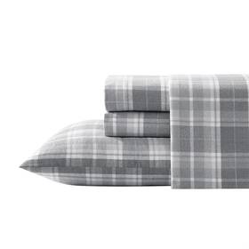 223739 Laura Ashley Home - Queen Sheets Cotton Flannel Bedding Set Brushed For Ext