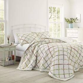 Laura Ashley 773838086248 Queen Quilt Reversible Cotton Bedding Lightweight Home Decor For All Seas