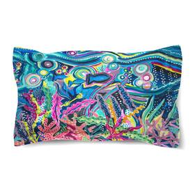Laural Home 810054564584 Underwater City Life King Sham White