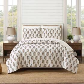 94630060 Laurel & Mayfair And Mughal Flower Full/queen Quilt Set 3pc