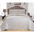 13284d Leda 1 Duck River Textile White Bedspread Set 841643116648