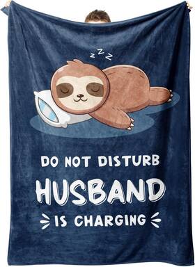 Qda37agtg0525 Leebbsin Funny Husband Gifts From Wife Fathers Day Is Charging Sloth Blue