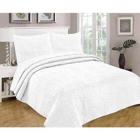 Legacy Decor 712323992886 Bedspread Coverlet Reversible 3 Pcs Set Oversized 100 Inch W X 106 L Queen Size
