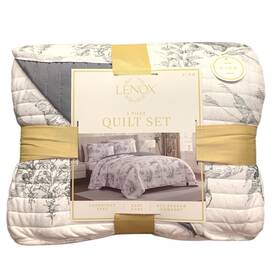 196789047791-p Lenox Cl 3-piece Polyester Holiday Patterened Quilt Set King