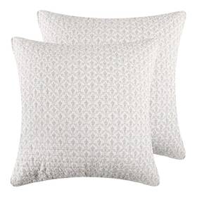 1002387052 Levtex Home Bennett Taupe Euro Sham Set Of 2 -