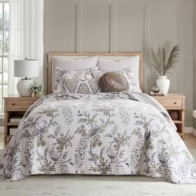 120x106in Levtex Home 12481 Pisa Reversible King Bedspread Set With 2 Pillow Sham