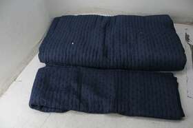 14860o Levtex Home Cross Stitch Bedspread Set King Cotton 120 X 104in Navy Blue