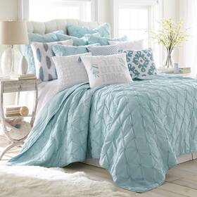 Levtex Home 190945000095 Luxury Quilt Set Twin Color Teal Brand New Retail 210.00