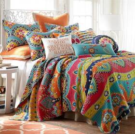 Levtex Home 190945031631 Full/queen Amelie 3 Piece Quilt Set Multicolor
