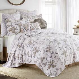 Levtex Home 190945105400 - Pisa Quilt Set King/cal King Two Pillow Shams Flo