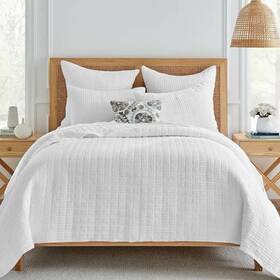 Levtex Home 190945147813 Nwt 3pc King Mills Waffle Quilt Set New 100% Cotton